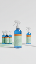 Professional glass cleaner bottle