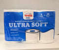 ULTRA SOFT SUPER PREMIUM BATH TISSUE 6 MEGA ROLLS