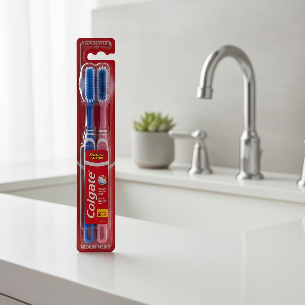 COLGATE DOUBLE ACTION 2 PK MEDIUM