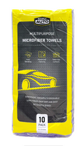 SIMPLY AUTO MULTIPURPOSE MICROFIBER TOWELS 10 CT