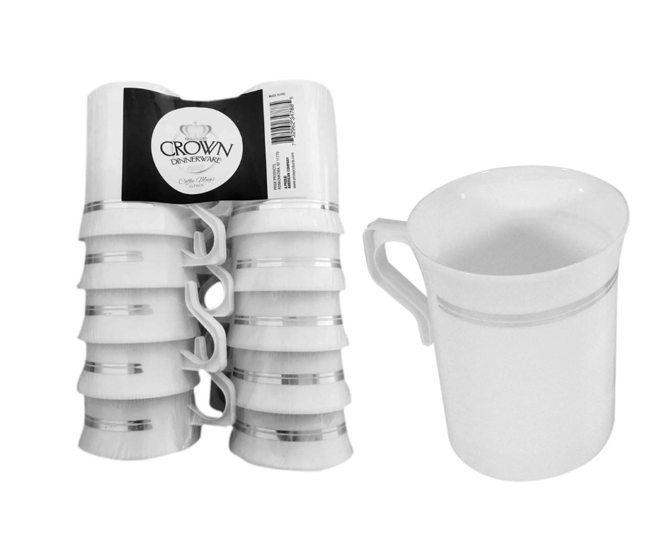 CROWN DINNERWARE COFFEE MUG 10 CT