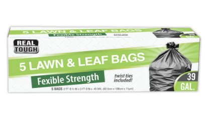 REAL TOUGH LAWN & LEAF BAGS 5 CT