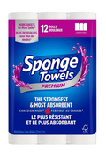 SPONGE TOWELS PREMIUM 12 ROLLS