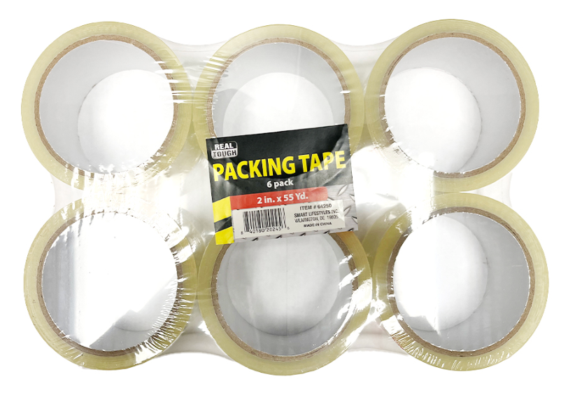 REAL TOUGH PACKING TAPE 6 PK
