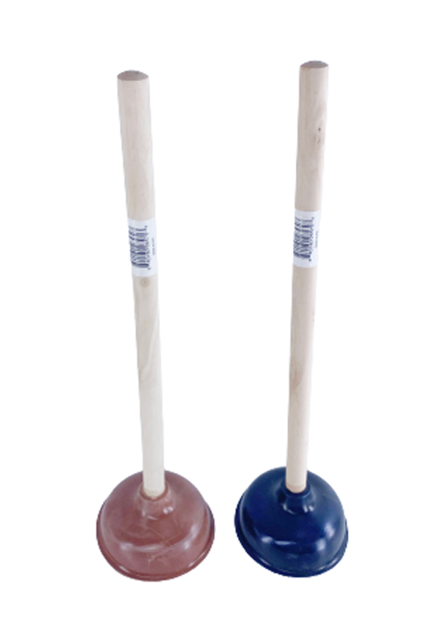 EZZDUZZIT PLUNGER 5 IN - 18 IN WOODEN HANDLE