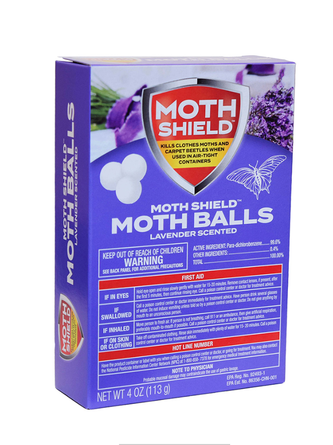MOTH SHIELD MOTH BALLS 4 OZ