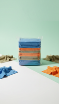 Bulk pack microfiber cleaning cloths